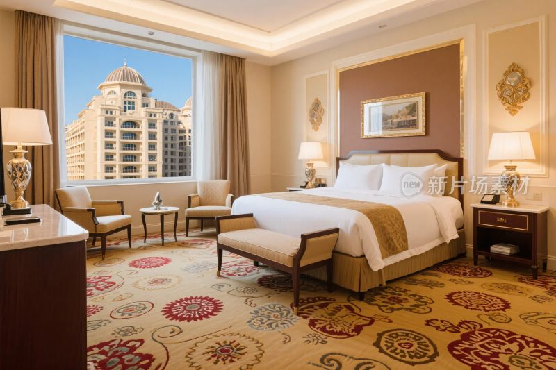 豪华酒店客房内景图
