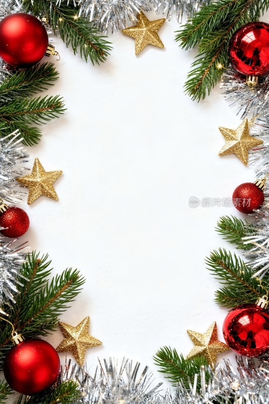 圣诞装饰边框背景