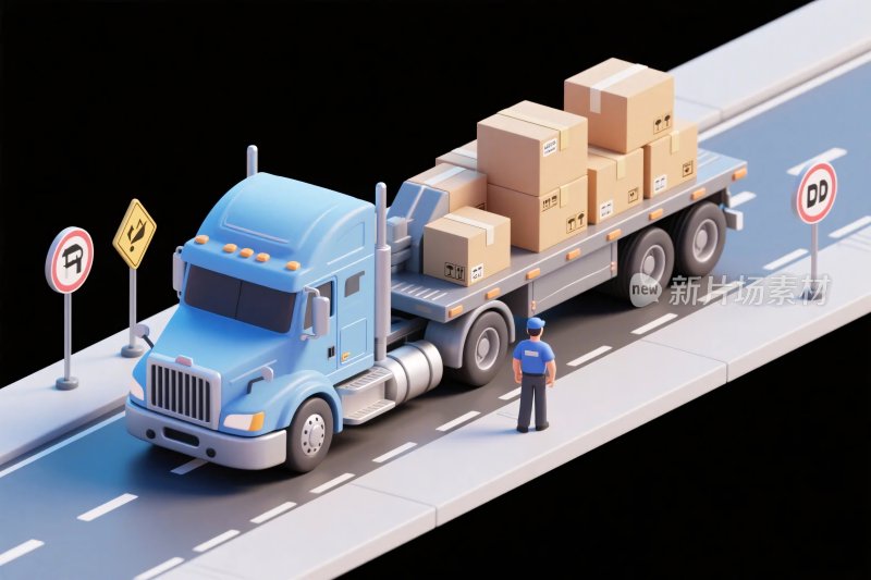 物流卡车运输场景