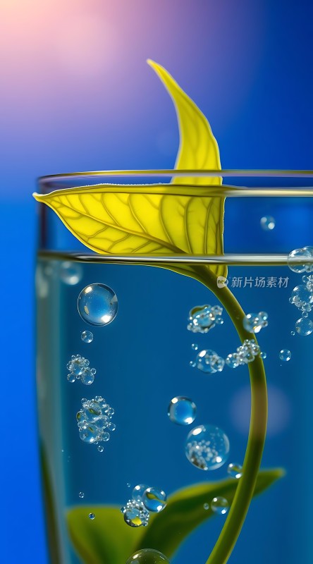 绿叶轻舞水中梦