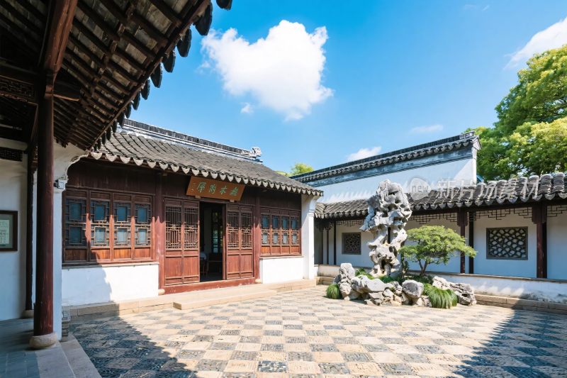 中式古院落景观