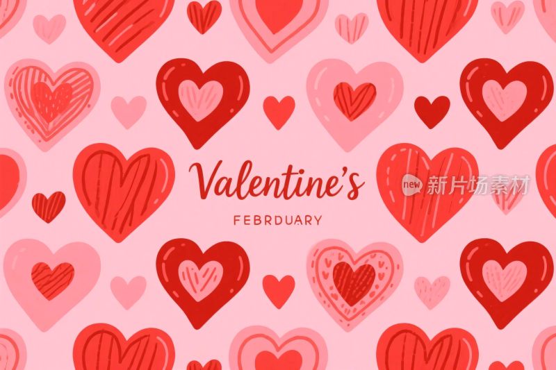 情人节爱心插画