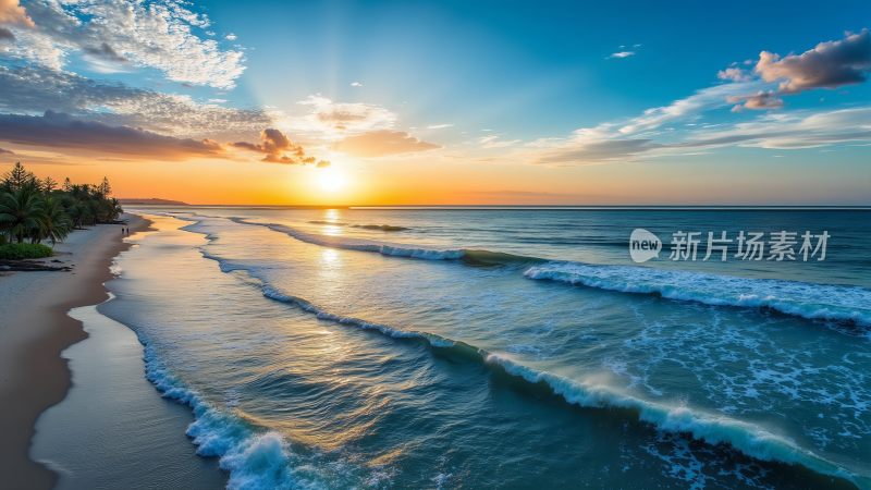 海上日出日落