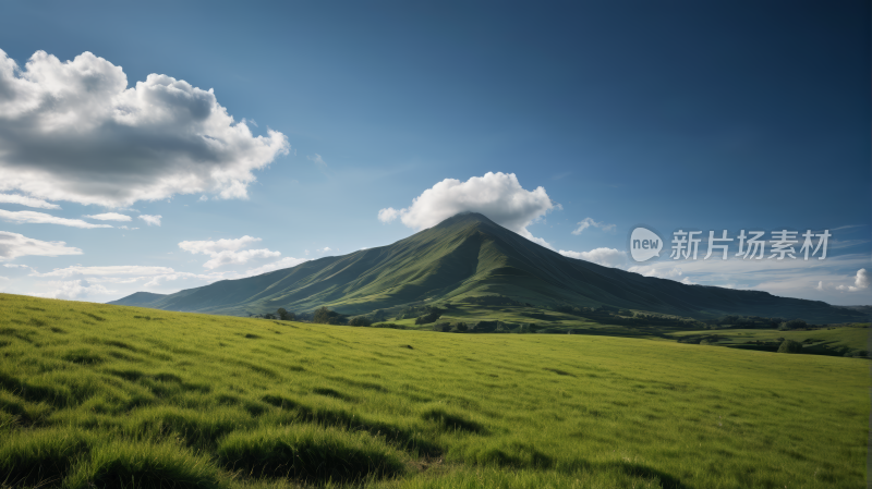 一片绿色的田野高清风景图片