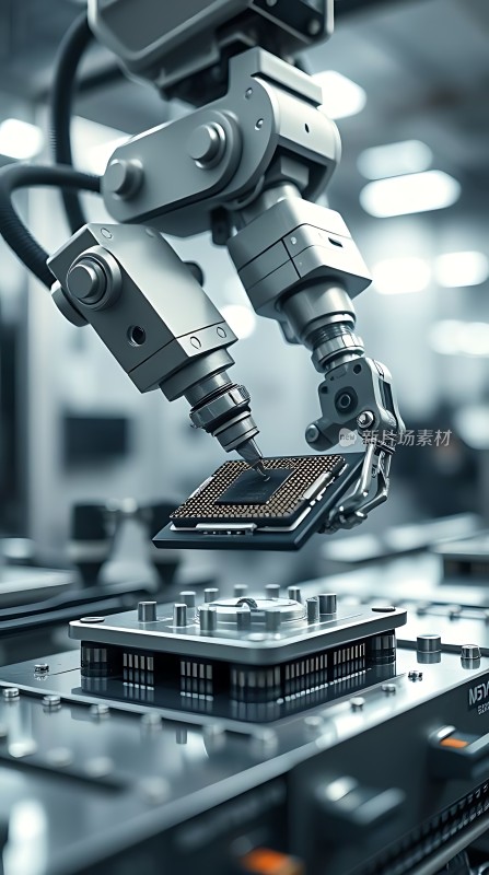机器人精准操作芯片生产流程