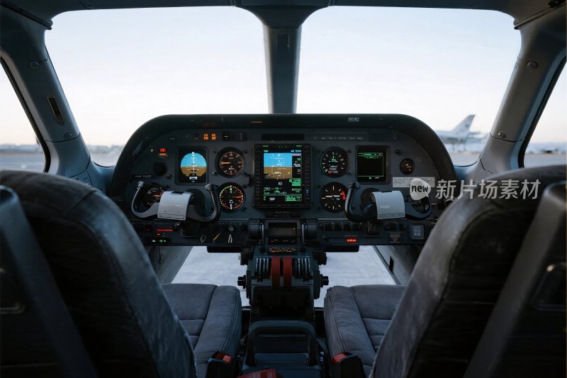 飞机驾驶舱内部视角