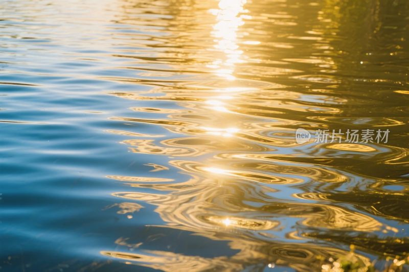 水面阳光波纹图
