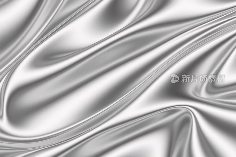 白色丝绸质感插画