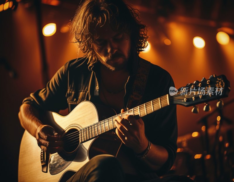 吉他手音乐会演奏