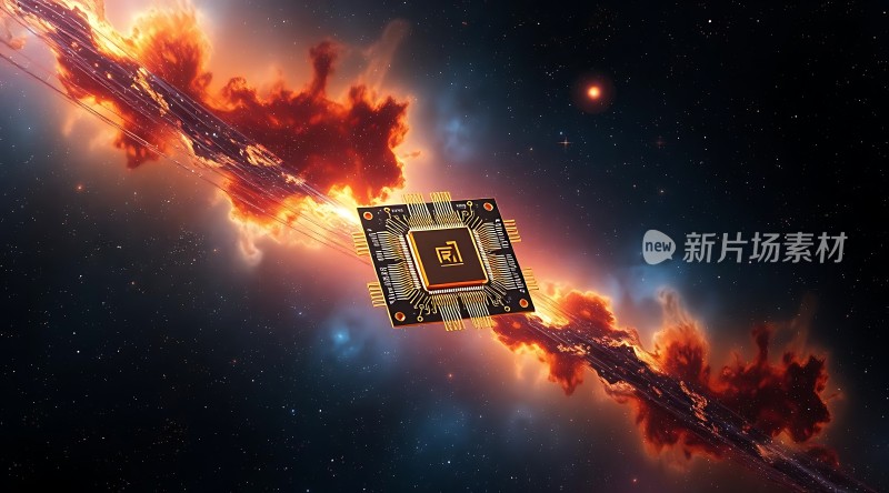 新片场素材芯片宇宙之旅