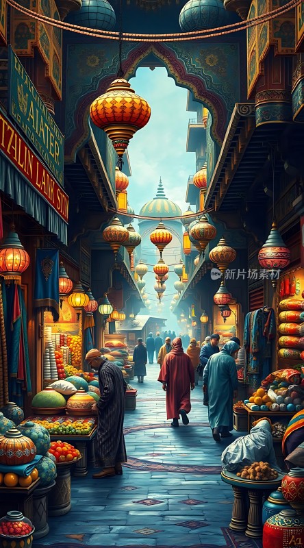 东方集市夜市繁华