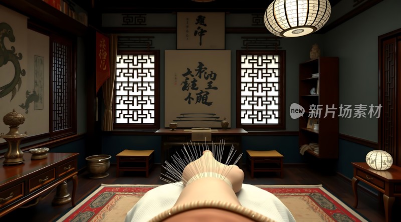针灸古风场景
