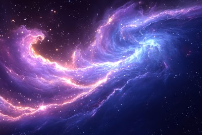 梦幻绚丽的宇宙星云景象