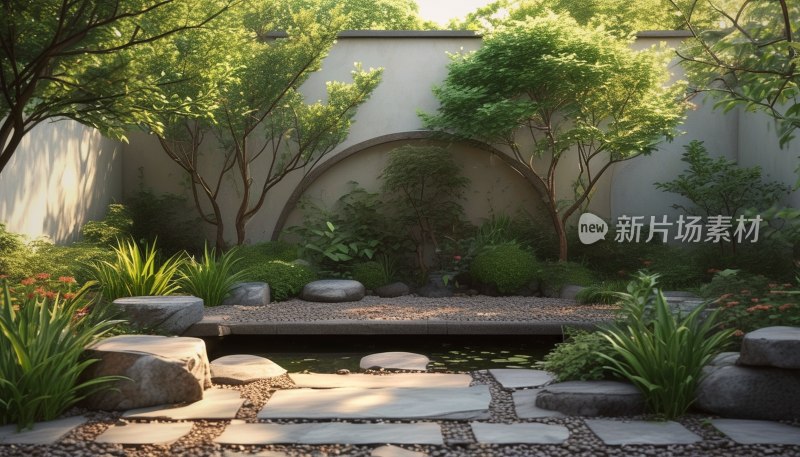 苏州园林夏日景