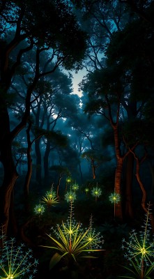 神秘森林夜光奇景 神秘森林夜光奇景