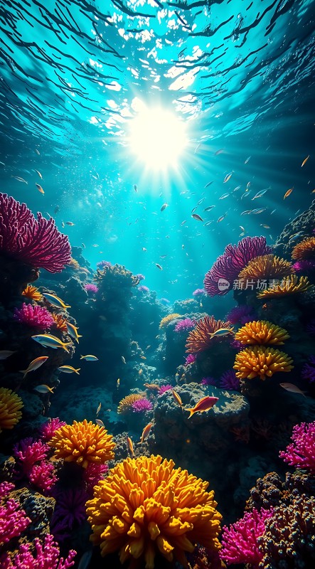阳光下的海底世界