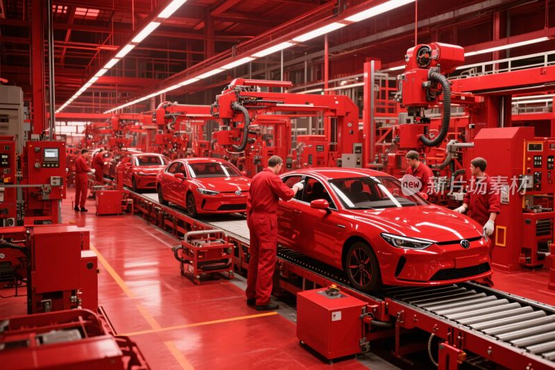 新能源汽车生产车间流水线