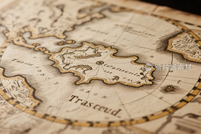 复古古地图展示