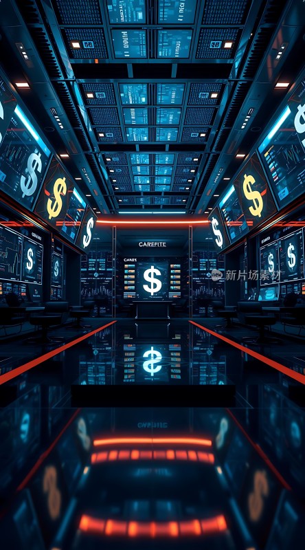 金融中心未来货币交易大厅