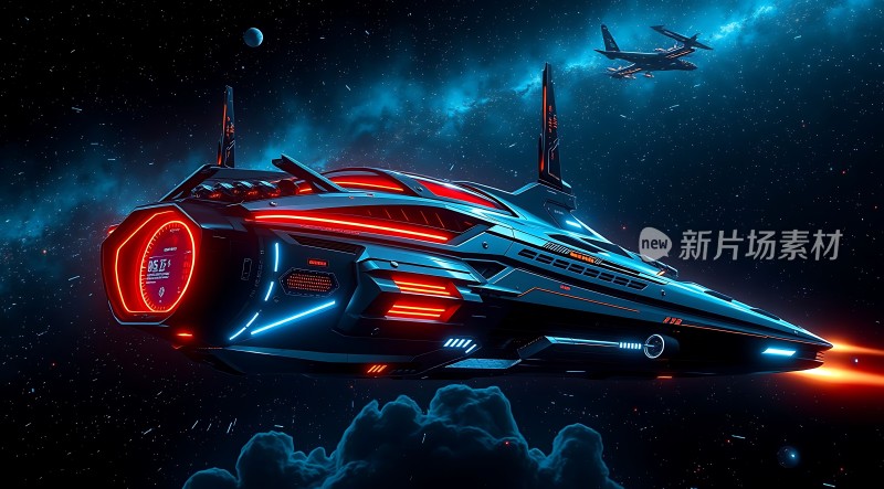 星际飞船启航探索未知宇宙