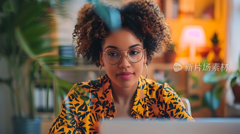 新片场素材 时尚女性工作照