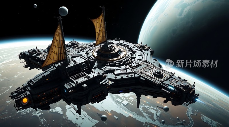 星际飞船探索未知宇宙