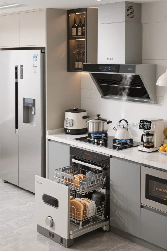 现代化厨房场景