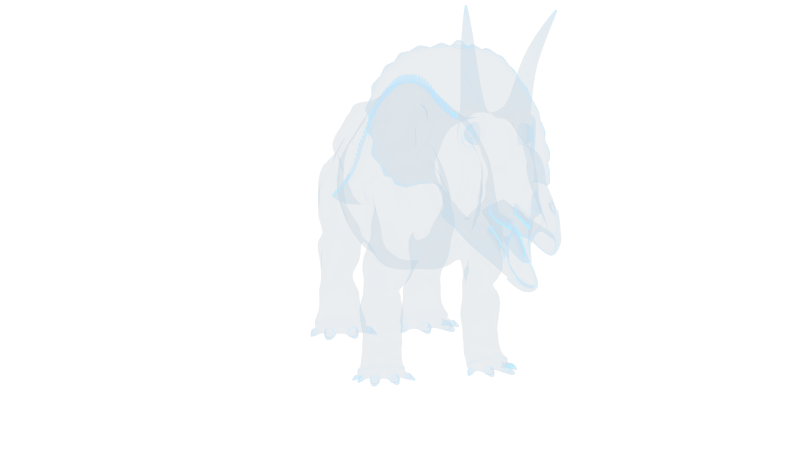 恐龙 Diceratops 双角龙