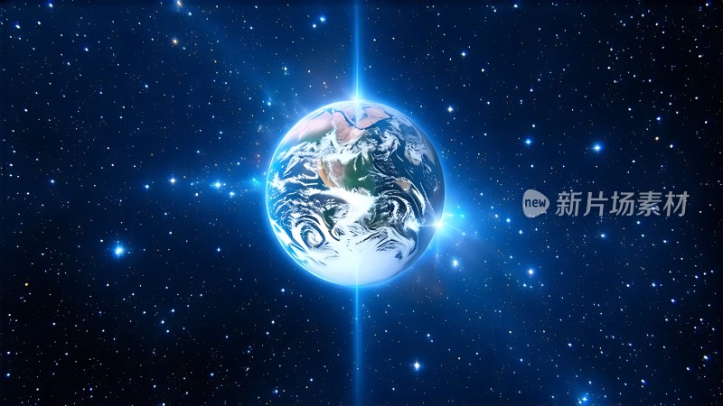 宇宙中的地球之光