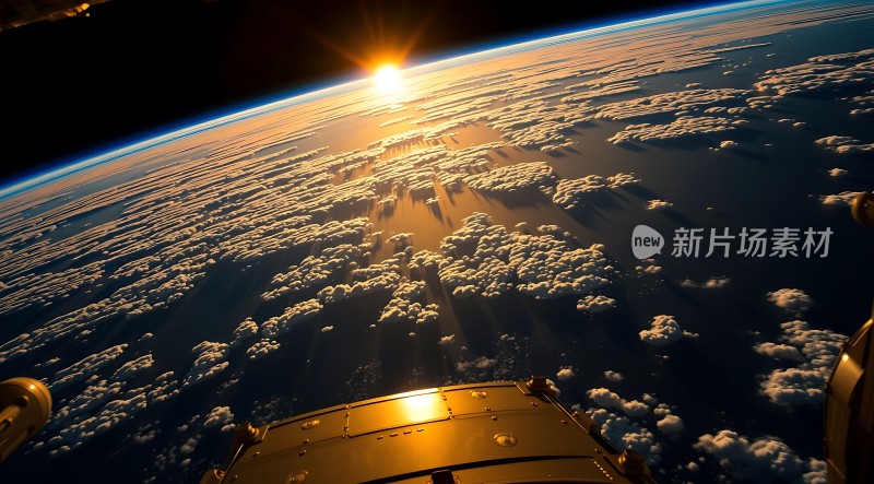 太空日出云海奇观