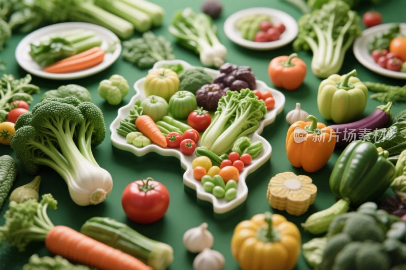 果蔬创意展示图