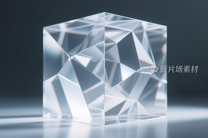 透明几何立方体展示