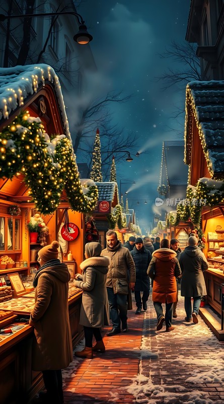 圣诞集市夜市