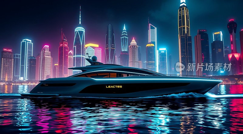 夜幕下的都市游艇之旅