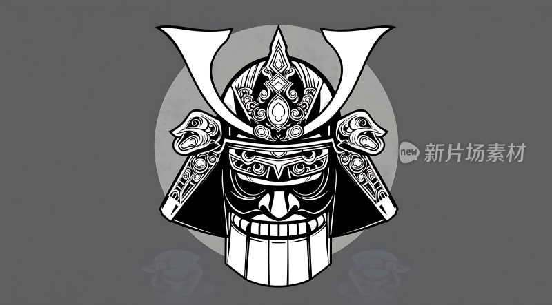 新片场素材 武士头盔
