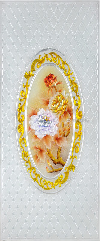 欧式牡丹屏风背景