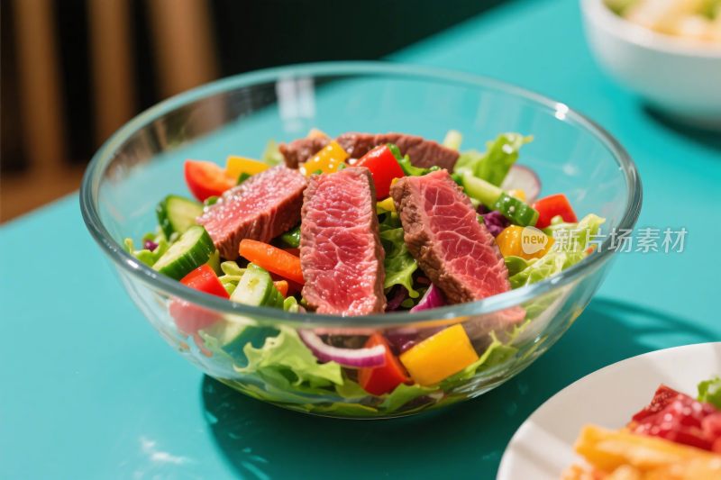 美味沙拉碗特写