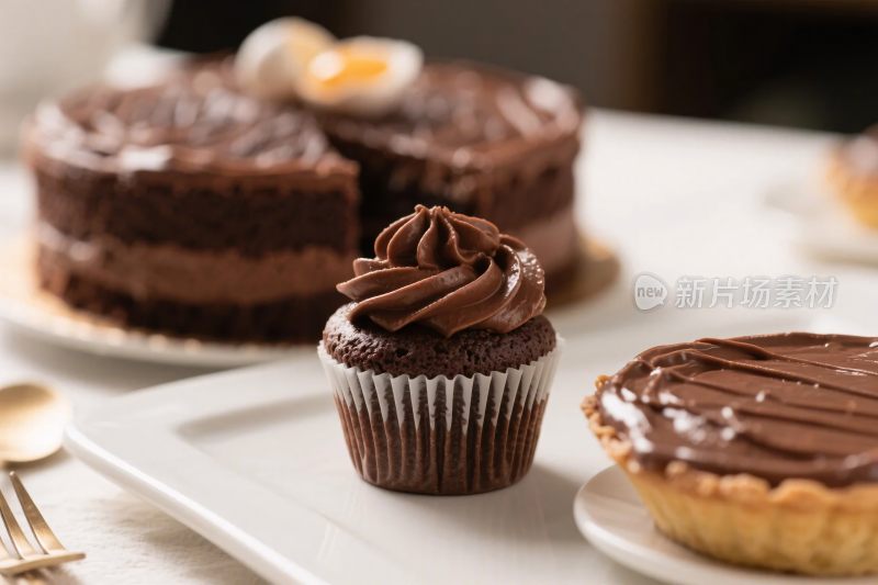 巧克力甜点美食图