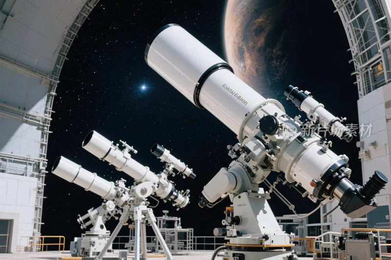 天文台望远镜观测场景