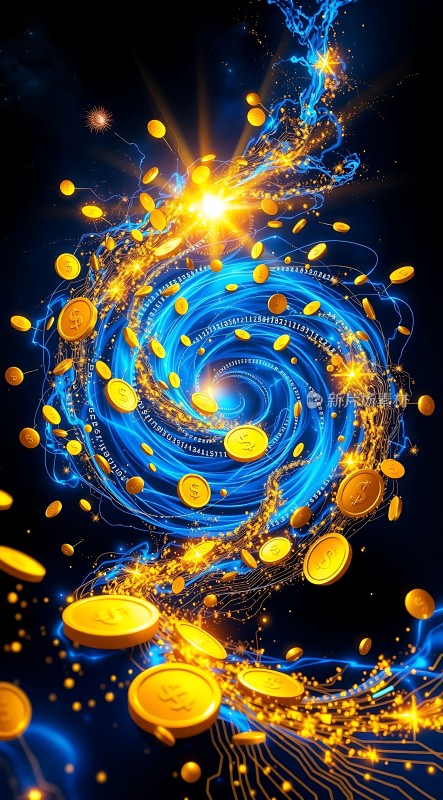 财富漩涡金币与光效交织的视觉盛宴