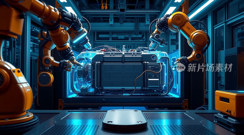 智能机械臂协作生产未来科技产品