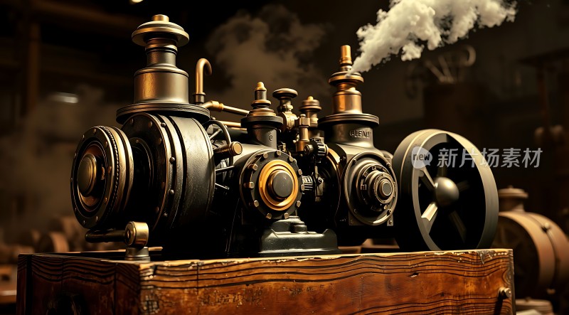 蒸汽机时代复古机械之美