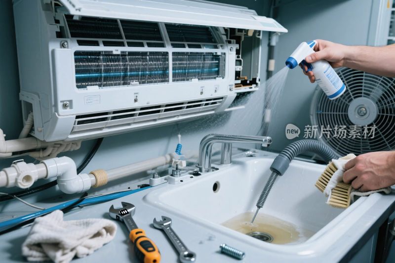 空调拆洗维修场景