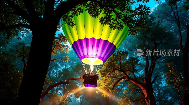 森林热气球冒险之旅