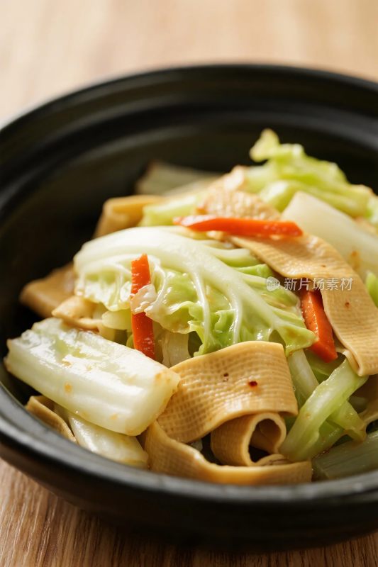 中式家常蔬菜炒豆皮