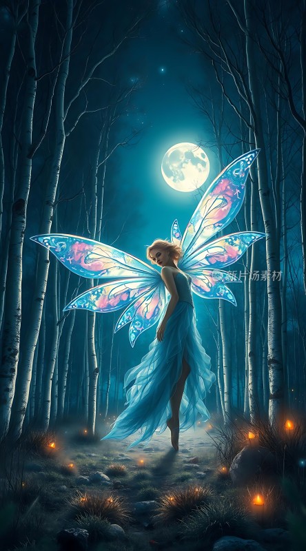 夜幕下的精灵之舞