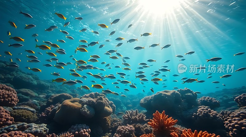 阳光下的海底世界