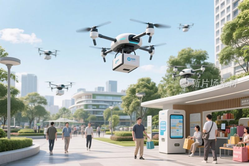 智能无人机配送场景