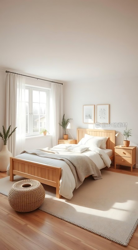 阳光卧室温馨宁静