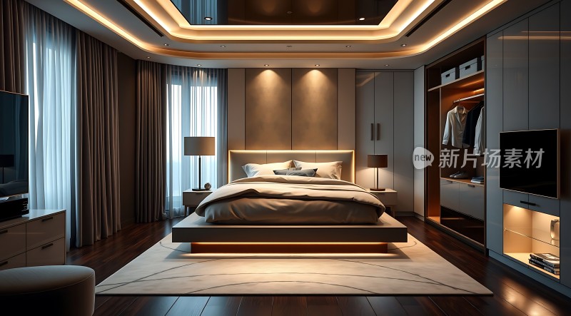 现代卧室设计简约大气温馨舒适